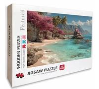 Sea View Wooden Jigsaw Puzzles 156x105cm, Plant Jigsaw Puzzles 5000 Piece for Adults with Box, Educational Challenging Game, Gifts for Teens, Back Lettering Easy to Distinguish, Home Decoration 5-5367