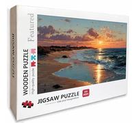 Sea View Wooden Jigsaw Puzzles 39x28in, Waves Jigsaw Puzzles 2000 Pieces for Adults with Box, Educational Challenging Game, Back Lettering Easy to Distinguish, Summer Gifts, Beautiful Decor, 3-2448