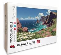 Sea View Wooden Jigsaw Puzzles 99x70cm, Flower Jigsaw Puzzles 2000 Piece for Adults with Box, Educational Challenging Game, Gifts for Teens, Back Lettering Easy to Distinguish, Home Decoration, U-1267