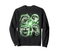 Sea Vintage 90s Galaxy Moon Wildlife Sweatshirt