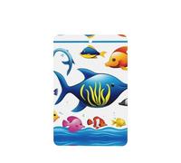 Sea Water Animals Pattern Car Air Fresheners 4 Pcs Rectangle Hanging Aromatherapy Tablets Scented Fresheners For Bedroom Bathroom