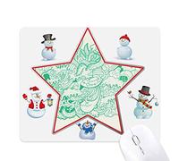 Sea Wave Fish Shark Christmas Snowman Family Star Mouse Pad
