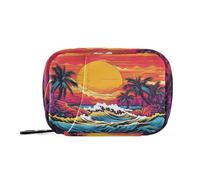 Sea Wave Sunset Daily Tablet Pill Organiser Weekly Pill Box 7 Day Travel Small for Medicine Vitamin Supplement