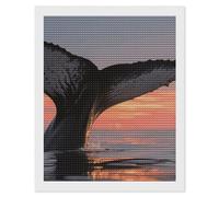 Sea Whale Tail Diamond Art Kits for Adults 16"x20" DIY Diamond Painting Kit for Beginners Gem Art Painting with Round Full Drill Diamonds DIY Paint Paintings for Home Wall Decor Gift