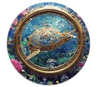 Sea World1000 Pieces Circular Puzzle Sea TurtleCreative Jigsaw Puzzles Adults And Kids Difficult Jigsaw Puzzles1000pcs (67.5x67.5cm)