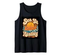 Sea Ya Later Reality Funny Cruise Retro Tank Top