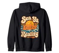 Sea Ya Later Reality Funny Cruise Retro Zip Hoodie