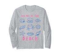 Sea You At The Beach Ocean Marine Life Creatures Vacation Long Sleeve T-Shirt