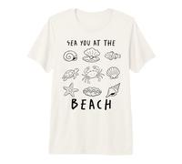 Sea You At The Beach Ocean Marine Life Creatures Vacation Premium T-Shirt