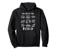 Sea You At The Beach Ocean Marine Life Creatures Vacation Pullover Hoodie