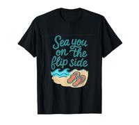 Sea You On The Flip Side Beach Life Summer Vibes T-Shirt
