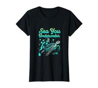 Sea You Underwater Scuba Diving Turtle Adventure Design T-Shirt