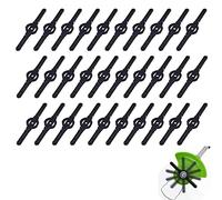 SEABABOO 30 Pcs Plastic Grass Trimmer Blades, 135 mm Grass Trimmer Replacement Blades, Lawn Strimmer Accessories Tool for Garden Lawn Woods Orchard Pastoral