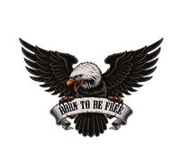 SEABABOO 3D Eagle Stickers 2 Pieces 30 × 20 cm Vintage Eagle Motorcycle Stickers Car Sticker Eagles 3D for Off-Road Motorcycles, Cars, Skateboards