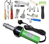 Seababyhouse 1600W Plastic Welder Hot Air Gun Torch Welding Heat Gun Handhold Rod with Speed Welding Nozzles, Slooting Knife, UK Plug