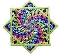 Seabaras Flow Star Luminous Rotating Fabric Toy in the Dark, Flowstar UV Duplex Print Dapostar, 67 cm R07, R07-style5, 26