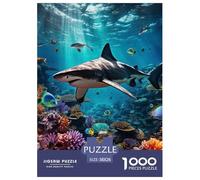 Seabed A School of Fish 1000 Piece Paper Jigsaw Puzzles Animation What Happens Next Educational Games for Adults And Kids 38x26cm/1000pcs