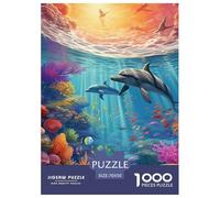 Seabed A School of Fish 1000pcs Paper Jigsaw Puzzle Puzzle What Happens Next Beautiful Decoration for Adults And Kids 70x50cm/1000pcs