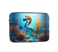 Seabed coral seahorse Laptop Bag Convenient Shockproof 10 inch Stylish Print for Business Travel Work and Office