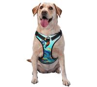 Seabed Coral Seahorse X-Large Printed pet Traction Vest for Pets to wear When Walking The Dog or Climbing Mountains