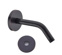 SEABEFORE 6-Inch Shower Arm with Large Flange,Oil Rubbed Bronze Wall-Mounted Stainless Steel Shower Pipe Replacement for Fixed and Handheld Shower Heads,SE-RD91018-6-ORB
