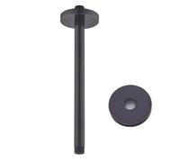 SEABEFORE Shower Arm with Flange 12 inch Stainless Steel Ceiling Mounted Shower Extension Arm Pipe for Rainfall Shower Head,Oil Rubbed Bronze,SE-RD91038-12-ORB