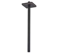 SEABEFORE Shower Arm with Flange,16 Inch Ceiling Mounted Fixed Shower Pipe,Bathroom Straight Rain Shower Replacement Arm,Universal Connection 1/2,Oil Rubbed Bronze Finish,SE-91038-16-ORB-SQ