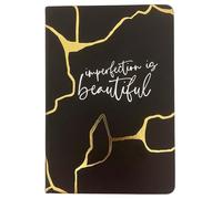 SeaBell AAA A5 Lined Notebook - Kintsugi-Inspired Faux Leather Journal, 200 Pages, Premium Mindfulness & Self-Care Notebook