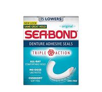 Seabond Denture Fixative Seals Lowers (15) - Pack of 2