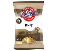 Seabrook Crinkle Cut Crisps - Beefy (6x25g) - Pack of 2