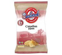 Seabrook Crinkle Cut Crisps - Canadian Ham (6x25g) - Pack of 2