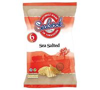 Seabrook Crinkle Cut Crisps - Sea Salted (6x25g) - Pack of 2