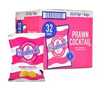 Seabrook Crinkle Cut Prawn Cocktail Box: 32 Bags x 31.8g