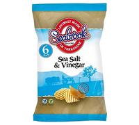Seabrook Crinkle Cut Salt & Vinegar 25g x 6 per Pack - Pack of 2