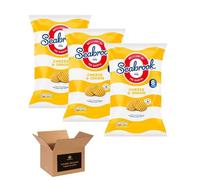 Seabrook Crispy Chips - Original Crinkle Cut Flavoured Crisps, Classic British Snack for Kids and Adults, Lunchbox, Movie Nights, Traveling - 6 Snack Bags (Pack 3, 6x Cheese & Onion)
