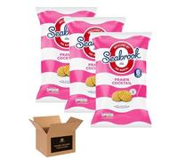 Seabrook Crispy Chips - Original Crinkle Cut Flavoured Crisps, Classic British Snack for Kids and Adults, Lunchbox, Movie Nights, Traveling - 6 Snack Bags (Pack 3, 6x Prawn Cocktail)