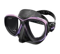 SEAC Afrodite, Low-Volume Dive Mask with 3 mm Tempered Lenses, Comfort Silicone Skirt, Adjustable 3D Buckle, Compatible with Optical Corrective Lenses (-1.0 to -6.0), Lilac/Black, Standard