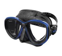 SEAC Afrodite, Low-Volume Dive Mask with 3 mm Tempered Lenses, Comfort Silicone Skirt, Adjustable 3D Buckle, Compatible with Optical Corrective Lenses (-1.0 to -6.0), Blu/Black, Asian Fit