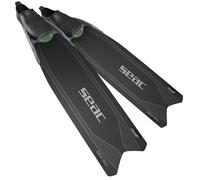 SEAC BM30, Long freediving fins with new generation blade, black/green, 8.5/9.5UK