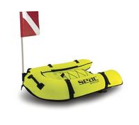 SEAC Bridge, Inflatable Float for freediving and spearfishing, with shoulder straps, 37.4 x 27.5 in