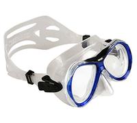 Men's Snorkeling Mask, Transparent/Blue, Narrow fit