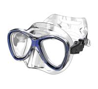 Seac Capri SLT, Snorkelling Mask for Adults and Kids, 2 Sizes, Ideal for Snorkelling in Phthalate-free Hypoallergenic Polymer, transparent/blue, regular