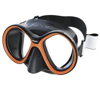 SEAC Chiara, Double-glazed Mask in Tempered Glass for Diving and Snorkeling with 3D Buckle, with Fabric or Silicone Headboard