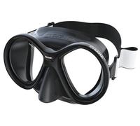 SEAC Chiara, Double-glazed Mask in Tempered Glass for Diving and Snorkeling with 3D Buckle, with Fabric or Silicone Headboard