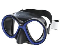 SEAC Chiara, Double-glazed Mask in Tempered Glass for Diving and Snorkeling with 3D Buckle, with Fabric or Silicone Headboard