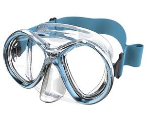 SEAC Chiara, Double-glazed Mask in Tempered Glass for Diving and Snorkeling with 3D Buckle, with Fabric or Silicone Headboard