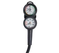 SEAC Console 2, pressure gauge and depth gauge for scuba diving, scale 0-70 mt and 0-400 bar