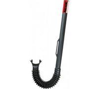 SEAC Corrugato Silner Snorkel with Flexible End Black