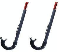 SEAC Corrugato Snorkel with black tip