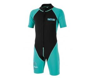 Seac Dolphin, Shorty Wetsuit for Kids in a 1,5mm Neoprene and Lycra for Swimming, Snorkelling and Playing in the Water